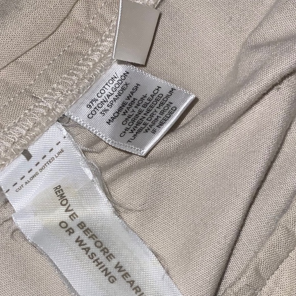 Womens Anne Taylor Loft Cropped Pants Size 6 Khaki - Picture 5 of 6